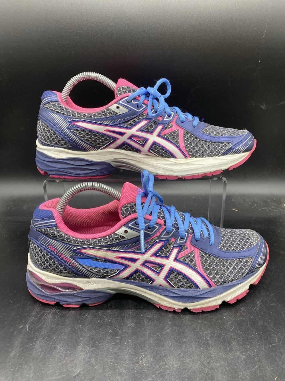 Asics Gel Flux 3 T664N Blue Pink Running Shoes Sneakers Womens Size 9